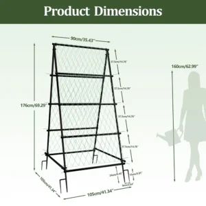 A-Shaped Metal Garden Trellis