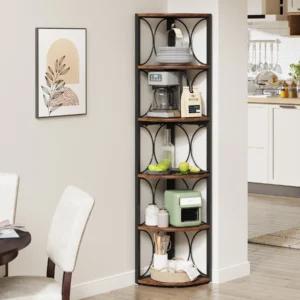6 Tier Tall Corner Shelf