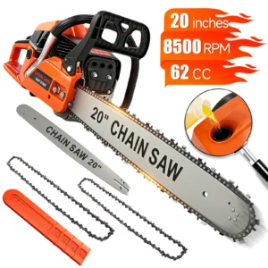 62CC 20-Inch Cordless Gas Chainsaw